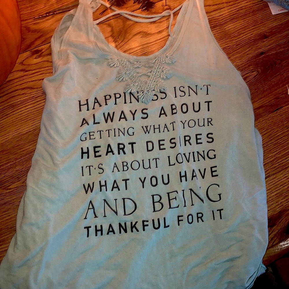 Blue motivational shirt